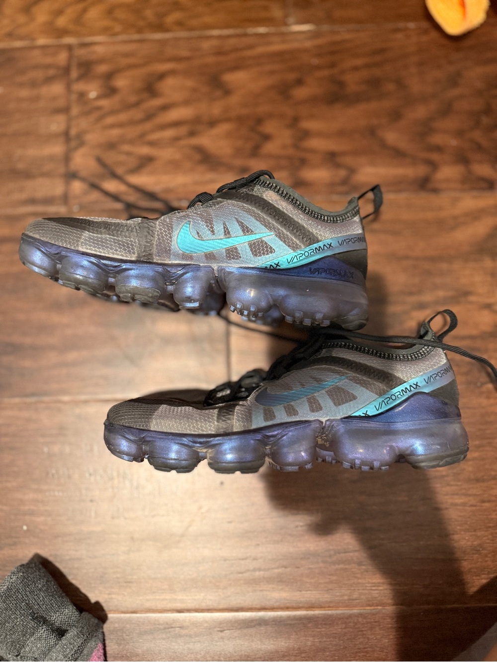 Nike Black and Teal VaporMax Women's Sneakers